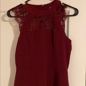 Maroon express dress